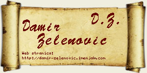 Damir Zelenović vizit kartica